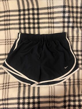 Women’s Nike Navy Athletic Shorts with White Piping